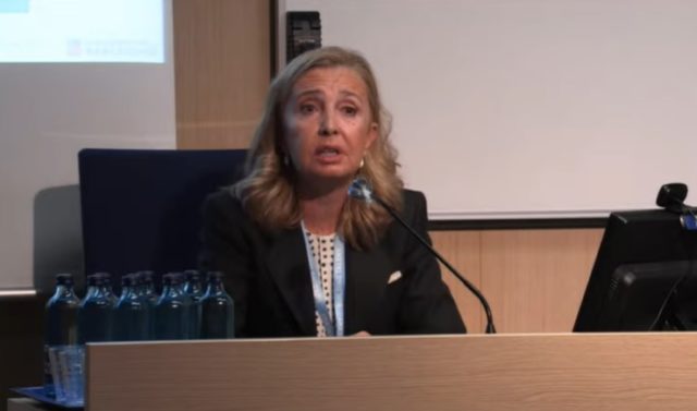 Iciar Sanz, directora de Relaciones Internacionales de Farmaindustria explicó la visión de la patronal sobre la Estrategia Farmacéutica Europea