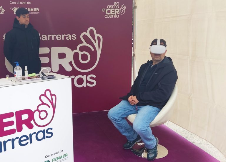 Experiencia de realidad virtual que muestra una agudización del asma