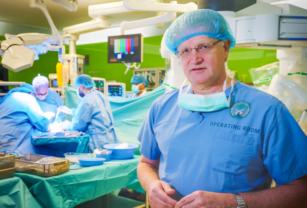 First robotic left lobe liver transplant in the world