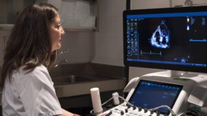 Hilda Sánchez-Bermejo, técnico de radiodiagnóstico especializada en ecocardiografía del Hospital General Universitario Gregorio Marañón